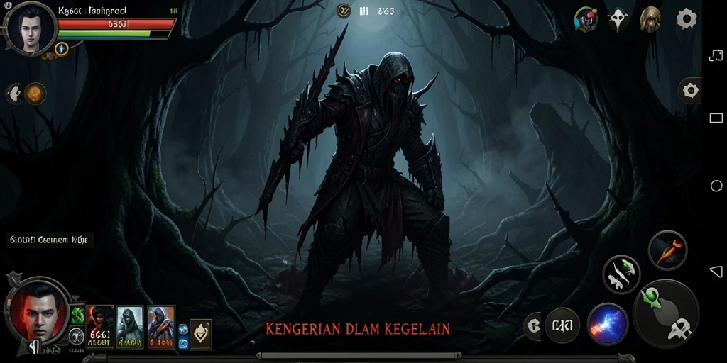 Tampilan gameplay yang menegangkan dan penuh misteri dari 666I.