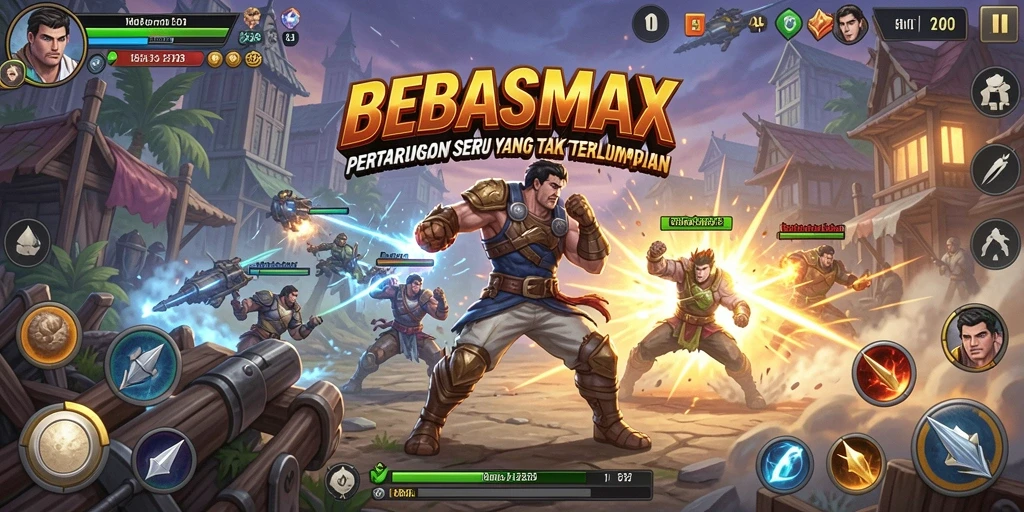 Tampilan seru saat pertarungan dalam BEBASMAX.