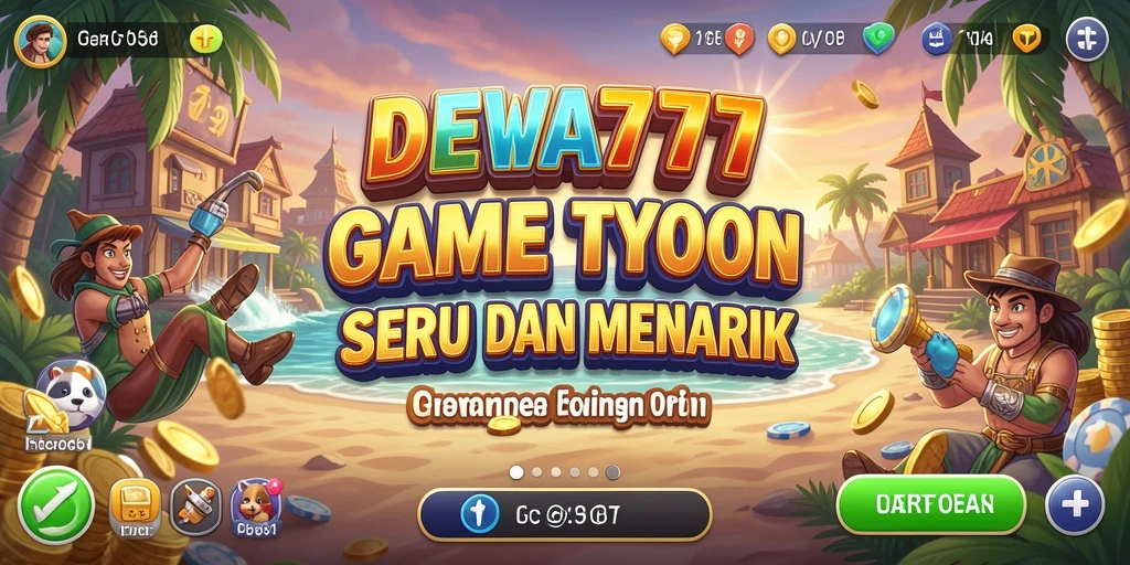 Tampilan gameplay menarik dari DEWA777 yang penuh strategi Tycoon.
