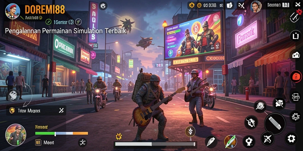 Tampilan menarik dari DOREMI88 yang menampilkan gameplay simulation.