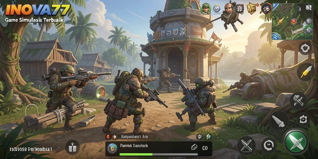 Tampilan gameplay INOVA77 yang menakjubkan dan realistis.