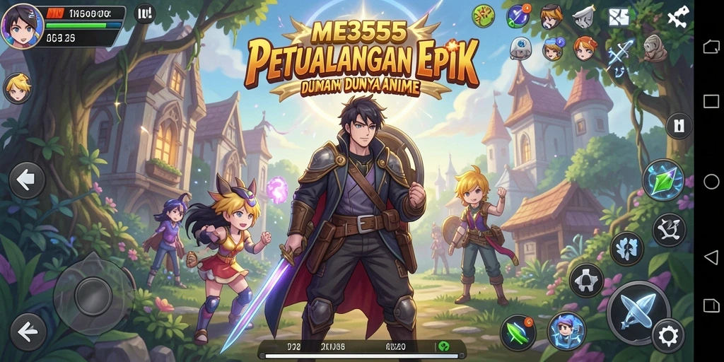 Tampilan gameplay ME355 yang memukau dengan karakter anime favorit.