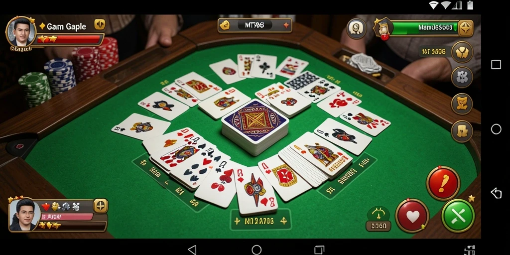Screenshot MT966 menunjukkan pengalaman bermain Gaple yang seru dan interaktif.