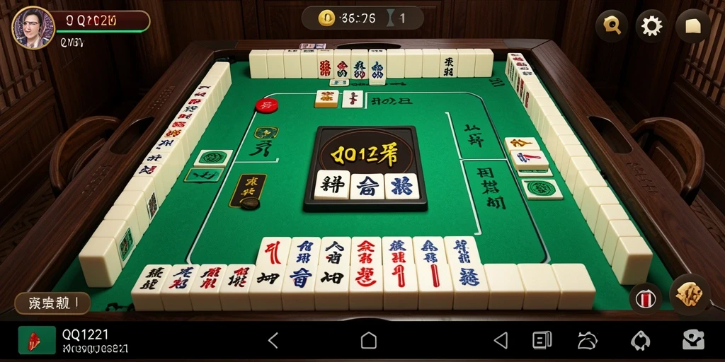 Screenshot gameplay QQ1221 menampilkan tantangan Mahjong yang seru.
