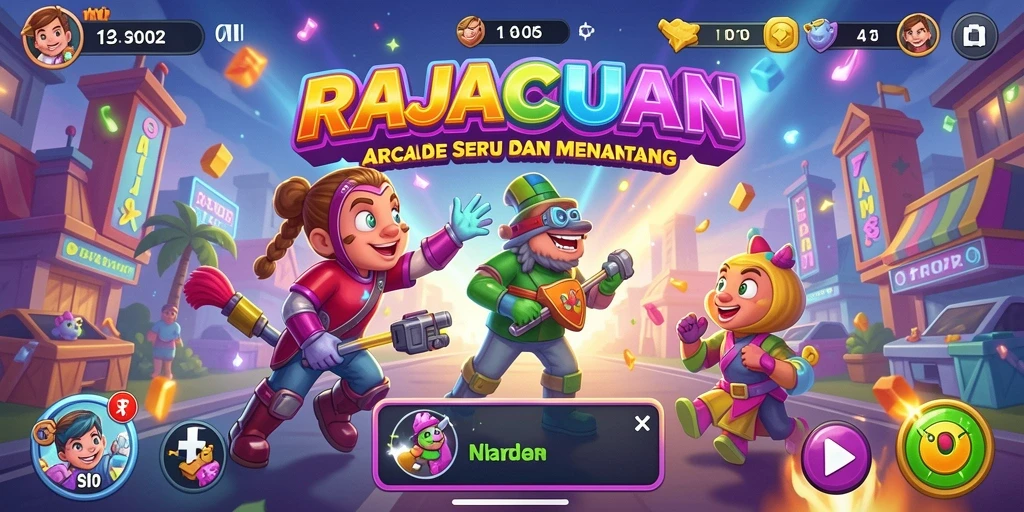 Screenshot RAJACUAN menampilkan aksi gameplay yang seru dan menantang.
