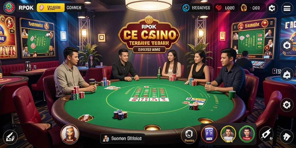 Tampilan menarik dari gameplay Live Casino di RPOK.