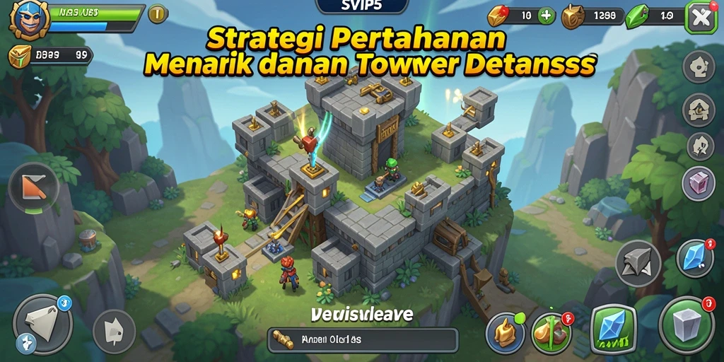 Screenshot menampilkan aksi menara menyerang musuh dalam <strong>SVIP5</strong>.
